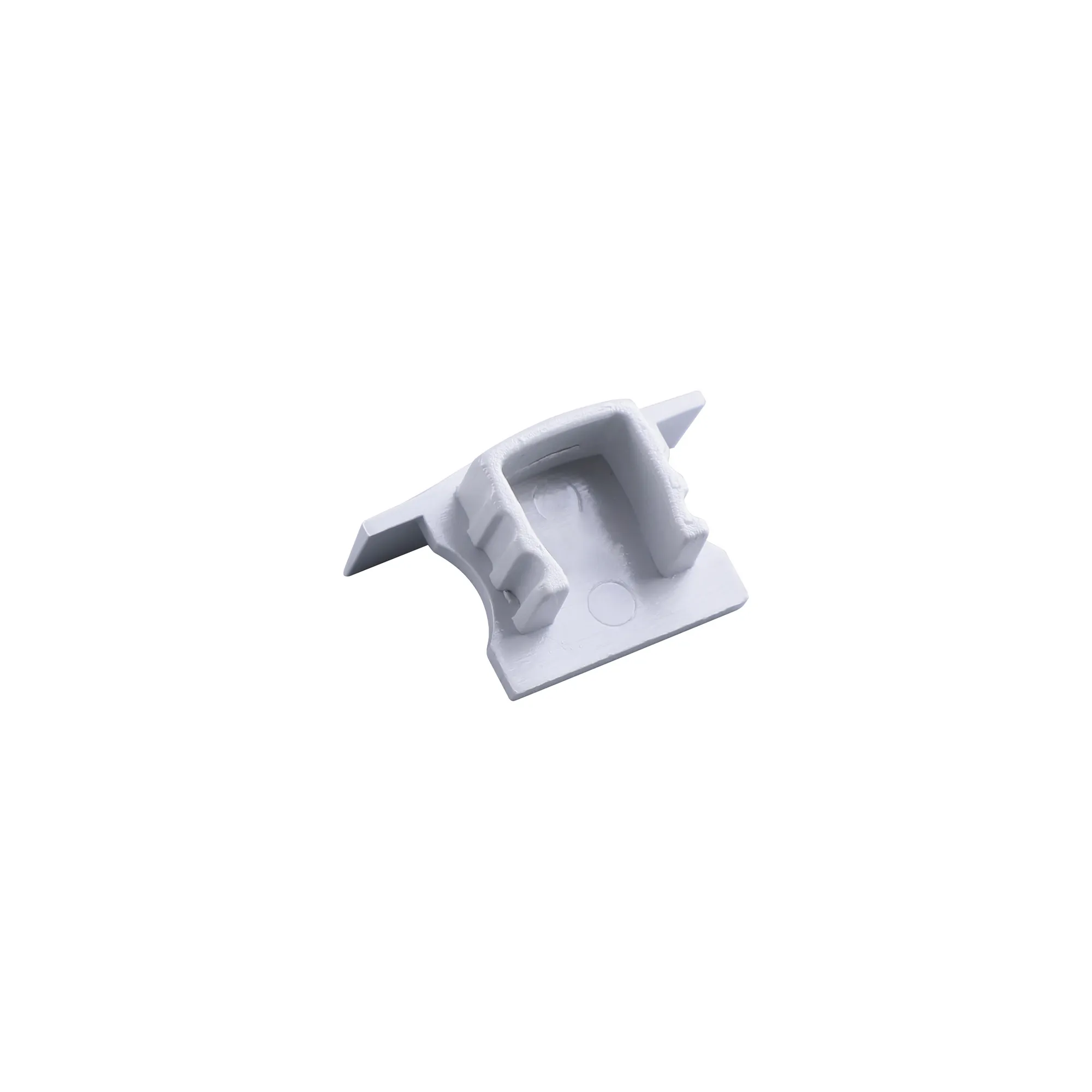 M7413  Tiras 17.3 x 15.3mm White Recessed Profile End Cap Without Hole (1pc) for M7407